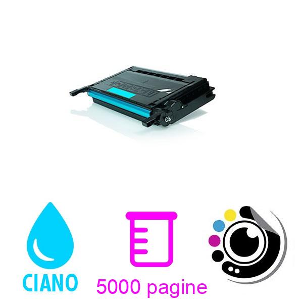 Toner compatibile Samsung CLP610 / CLP660 / CLX6200 / CLX6210 / CLX6240 Ciano CLP-C660B