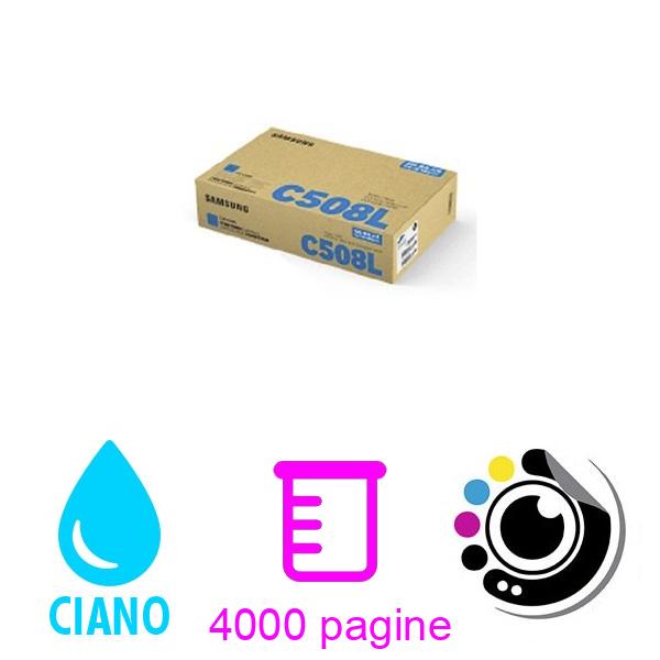 Toner Originale Samsung CLT-C5082L Ciano SU055A