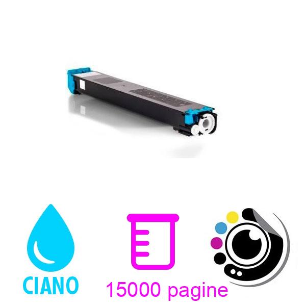 Toner compatibile MX-36GTCA Sharp MX36 Ciano