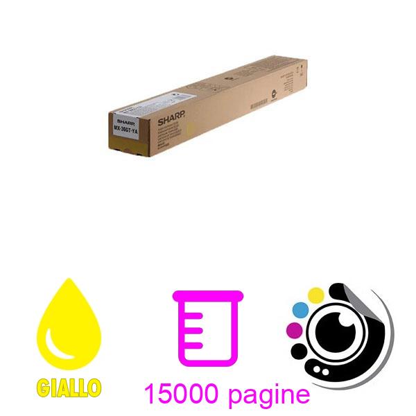 Original Toner Sharp MX36GT Giallo