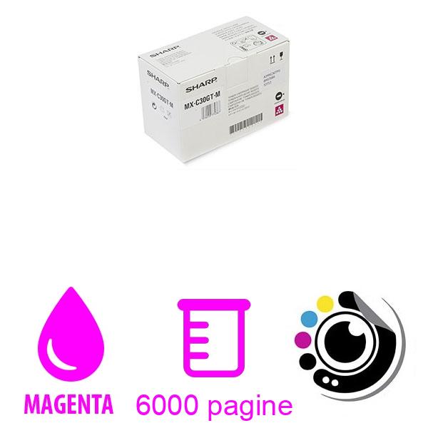 Toner Magenta Originale Sharp MX-C30GTM