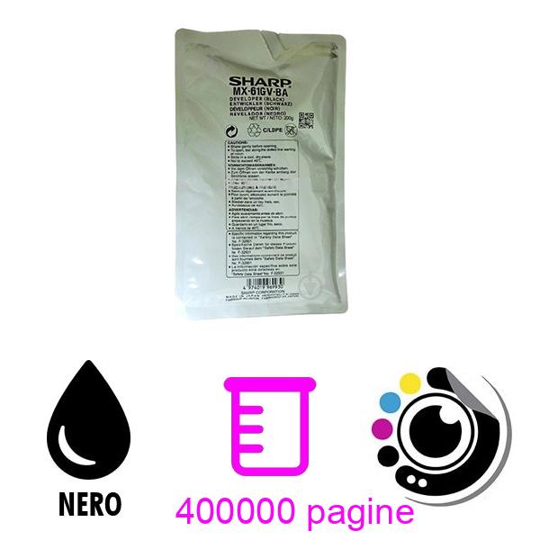 Original Sharp Sviluppatore MX-61GVBA Nero