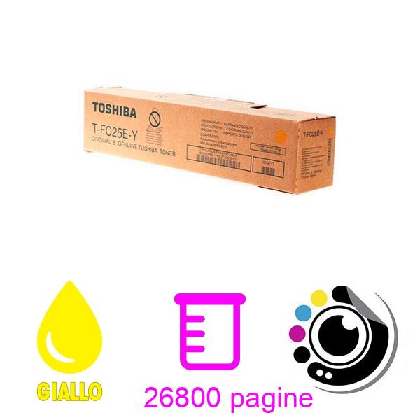 Toner Originale Toshiba T-FC25EK Giallo 6AJ00000081