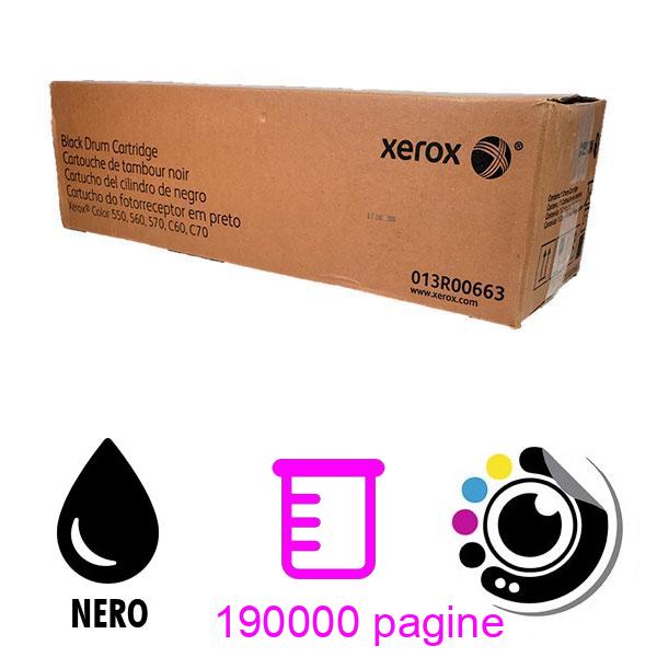 Originale Tamburo Xerox Colore 550, 560, 570, C60, C70 Nero 013R00663